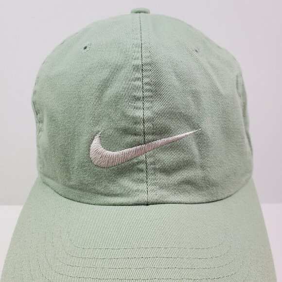 Nike Vintage Swoosh Strapback Hat Cap Taiwan Embroidered Logo U8SSH 100% Cotton - Picture 2 of 9